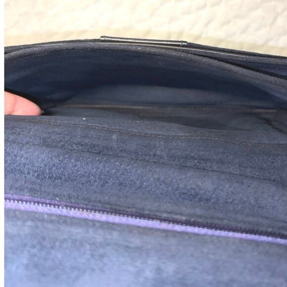 Gucci Navy Canvas/leather Clutch - Picture 8 of 9